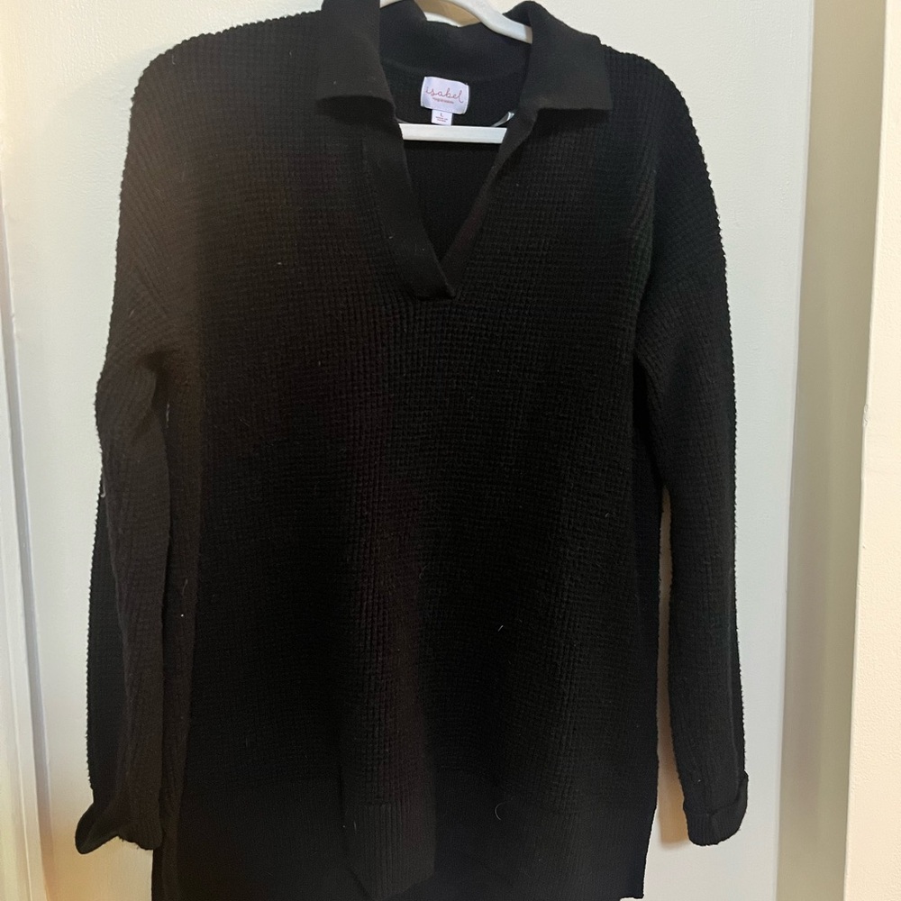 Isabel Maternity by Ingrid & Isabel Black V-Neck Sweater